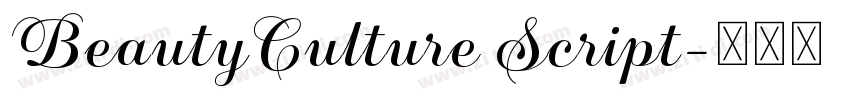 BeautyCulture Script字体转换 BeautyCulture Script字体转换